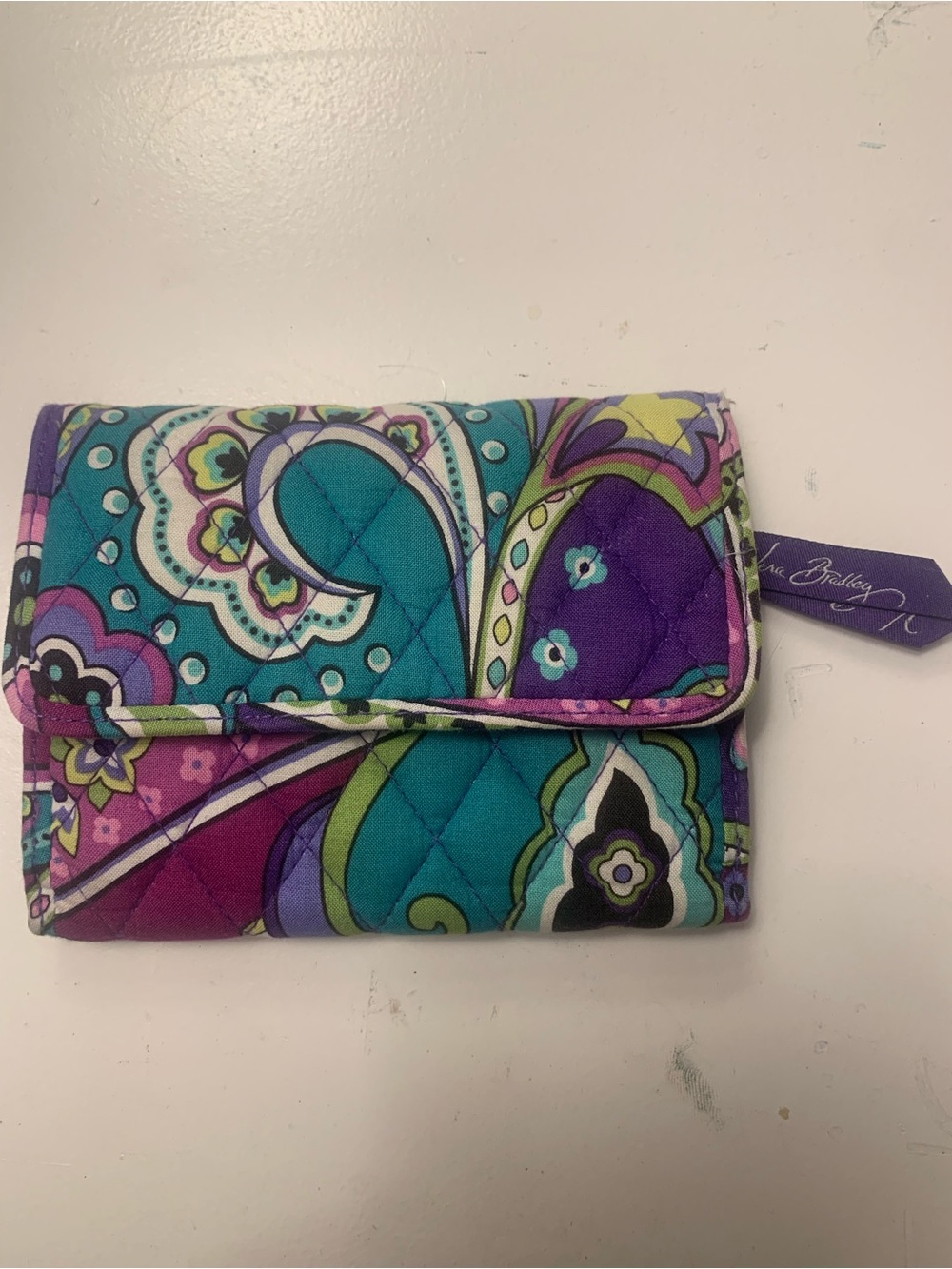 Vera Bradley Purple Floral Wallet New without Tags
